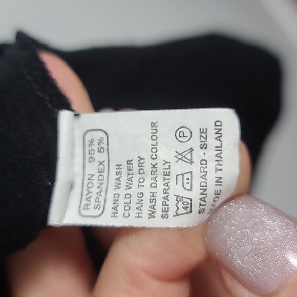 FIGWOOD Black Crew Neck Tank Top Mini Dress /Swimsuit Cover Up Size O/S - Picture 3 of 12